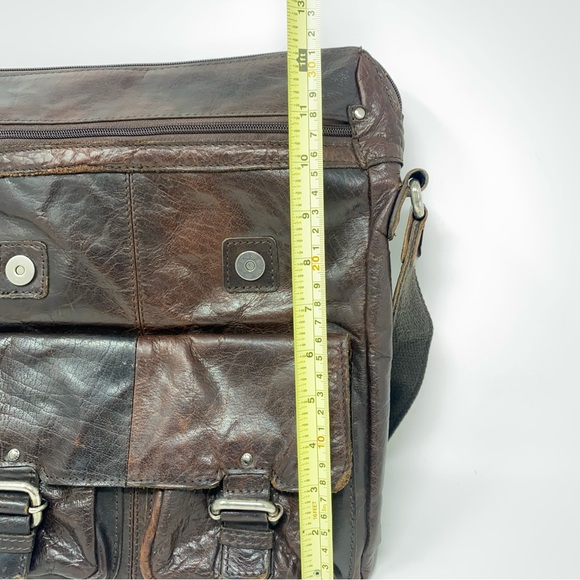 Jack George’s Spikes & Sparrow Brown Leather North/South Messenger Bag in EUC. - Picture 13 of 16